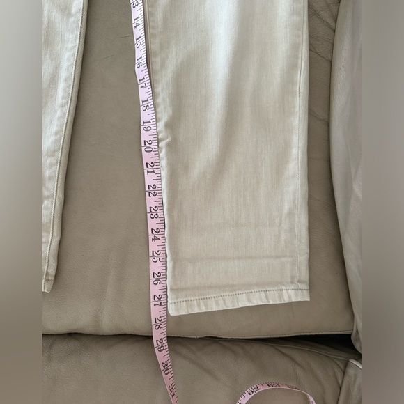 EUC CHICO’S Platinum Denim Boyfriend Jeans Tan - Picture 7 of 17